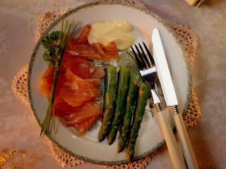 Spargel mit Lachs Spargel mit Lachs