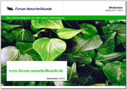 Download: Mediadaten forum-naturheilkunde.de
