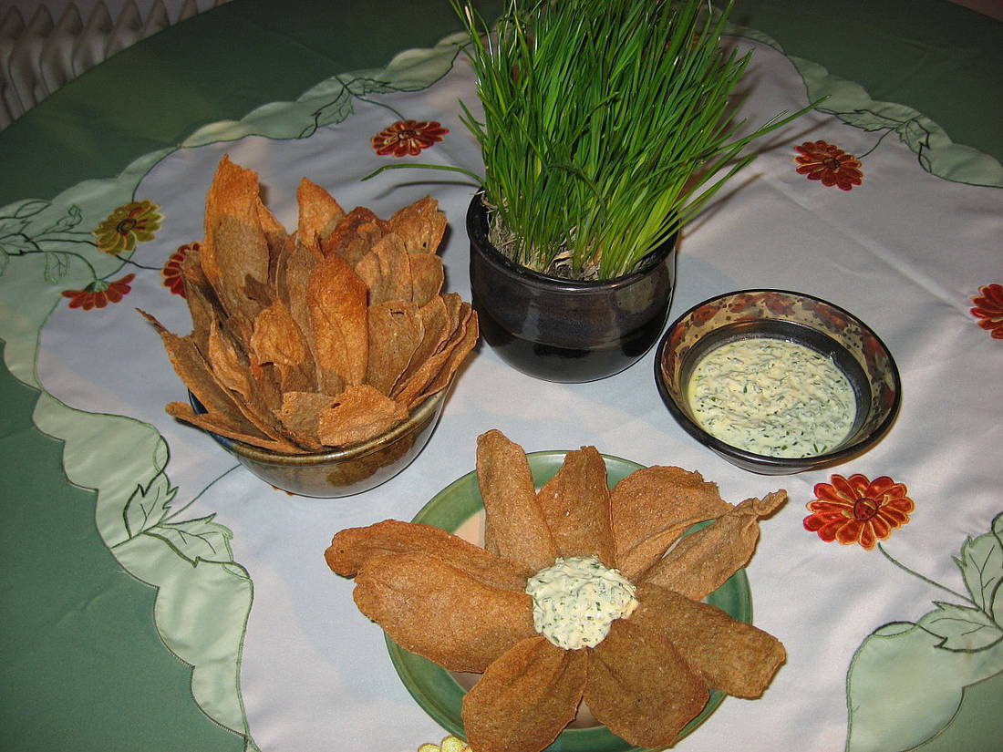 Fladenbrot mit Dip