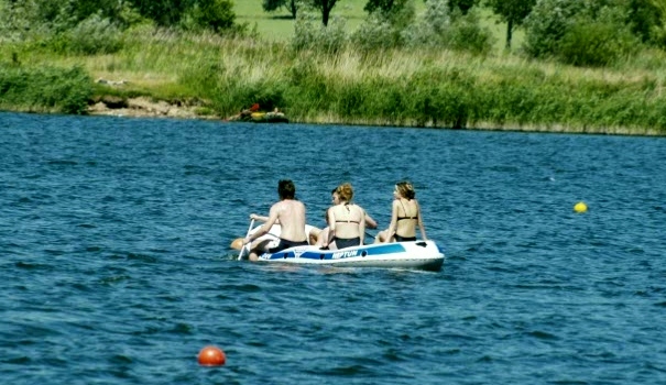 Paddeln am Fluss