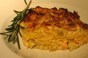 Wirsinglasagne mit Wildlachs