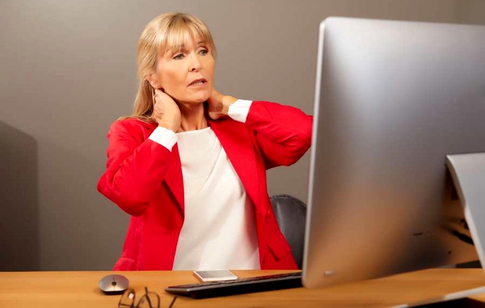 Der Stress sitzt im Nacken Der Stress sitzt im Nacken