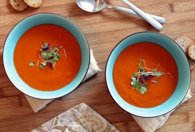 Tomatensuppe mit Portwein