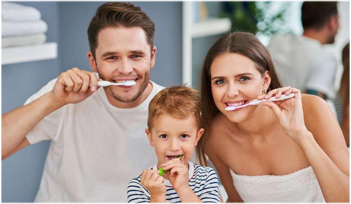Zahnpflege ist mehr als Zahnbürste und Zahnseide.